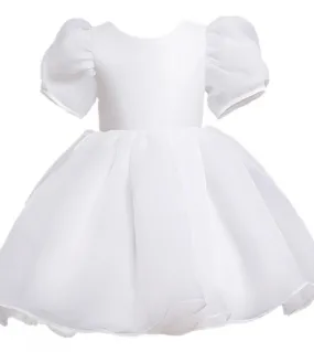 Flower Girls Princess Dress Little Kid Girl manica a sbuffo festa di compleanno abito da ballo damigella donore ragazza tulle t