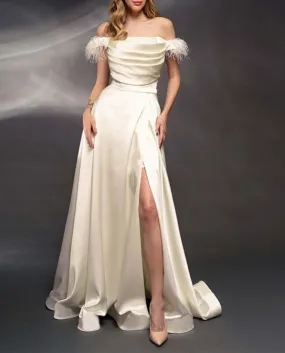 Ladies Off Shoulder  Party Dress One Shoulder Tube Top Cocktail Dresses For Women Gown Suitable For Formal Party Vestido